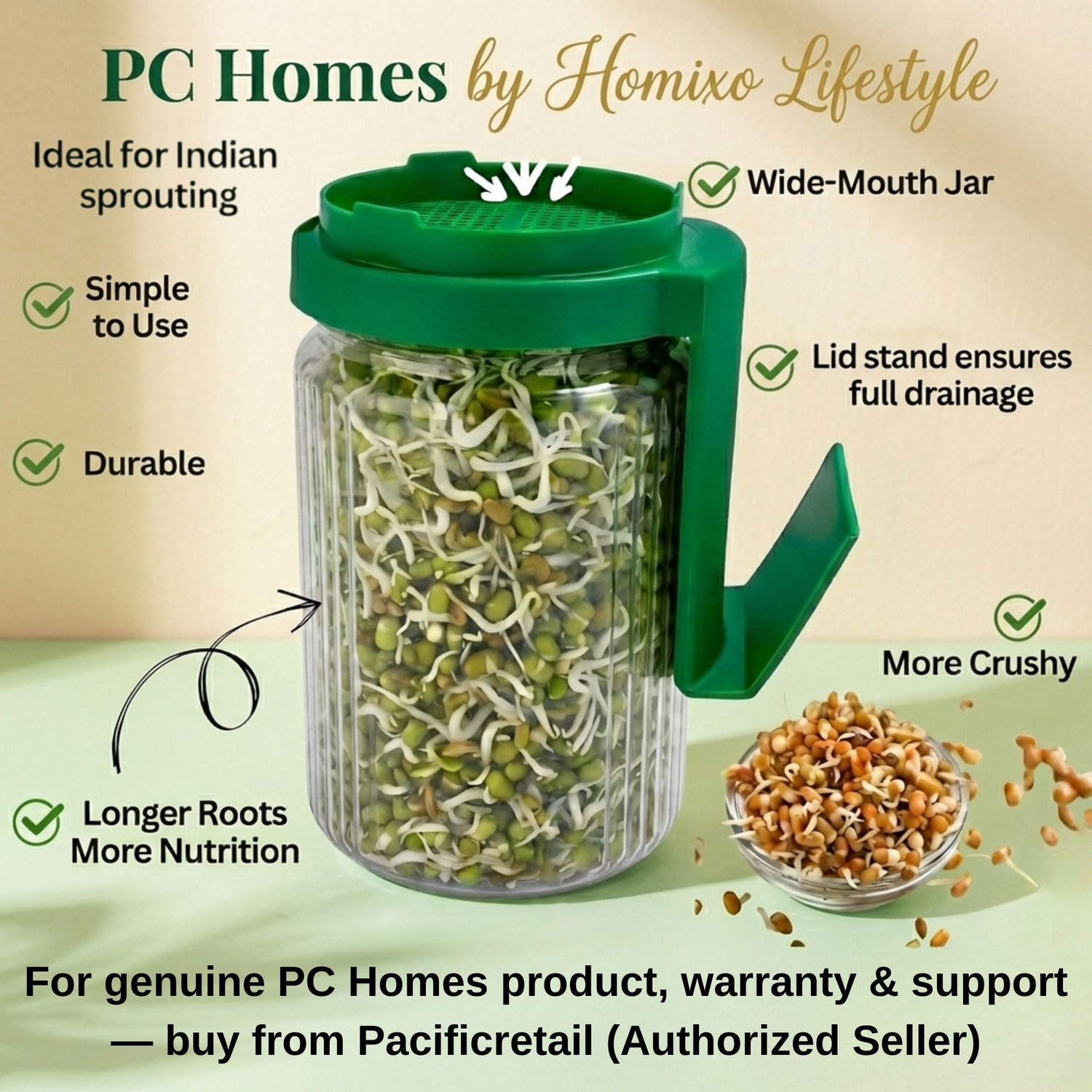Image of PC HOMES Plastic Sprout Maker - 720 ml