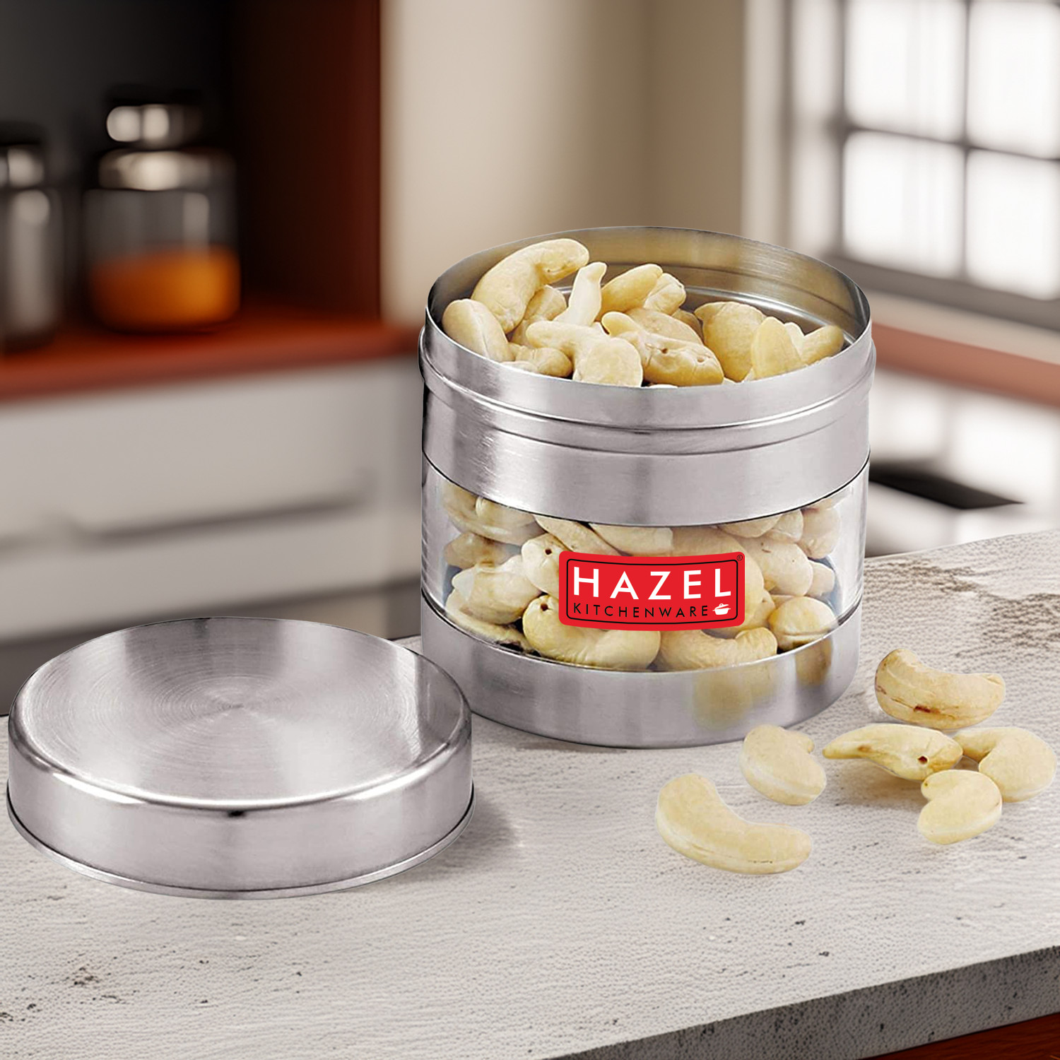 Image of HAZEL Steel Grocery Container - 500 ml