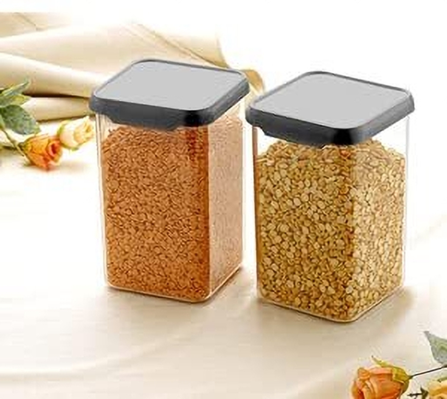 Image of DEW MAT Plastic Grocery Container - 1200 ml