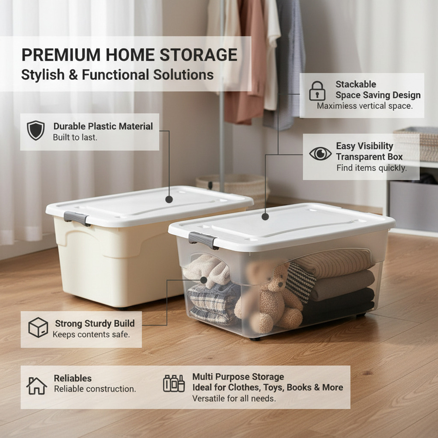 Image of Prefact Plastic Utility Container - 10 L