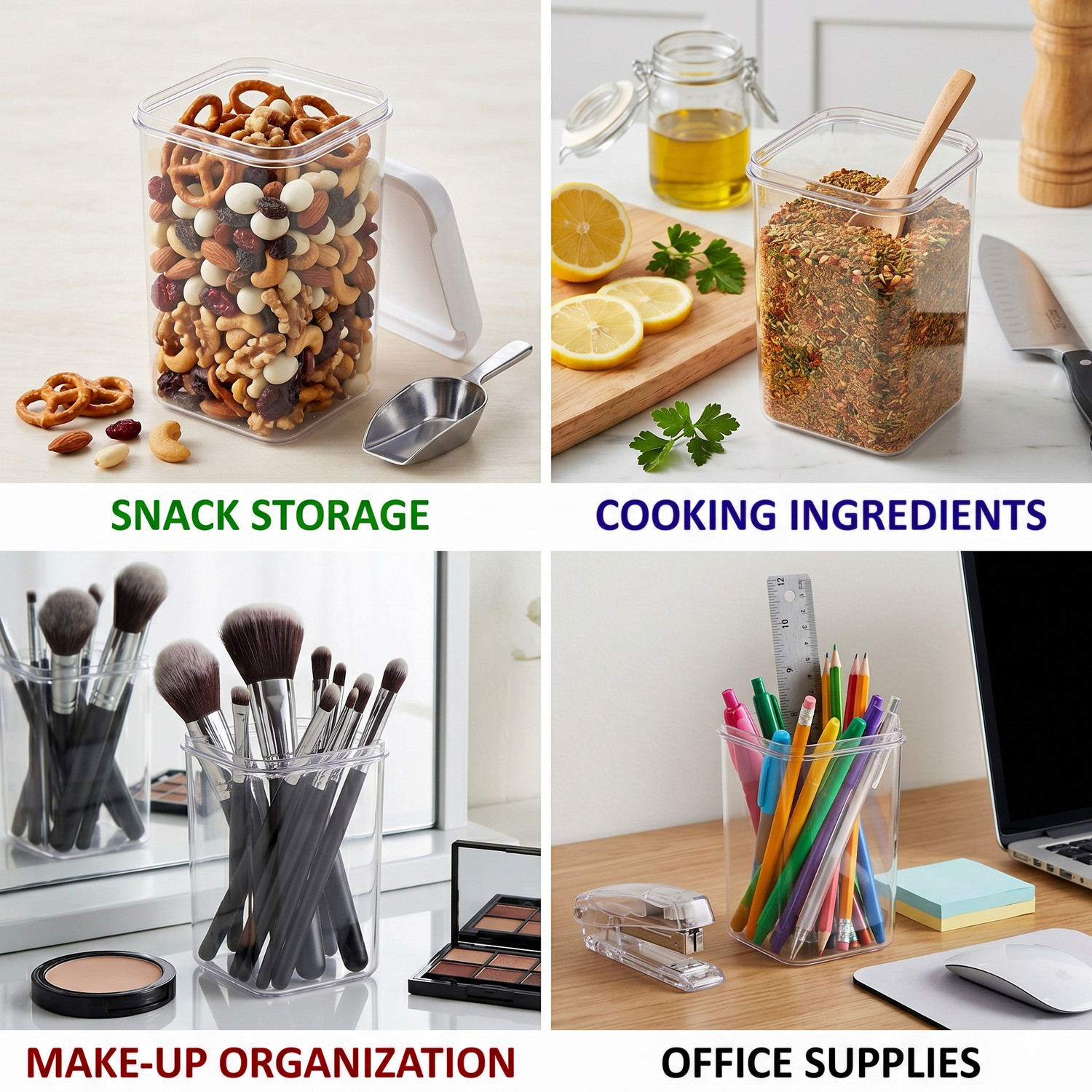 Image of CENTUREUM Plastic Grocery Container - 1100 ml