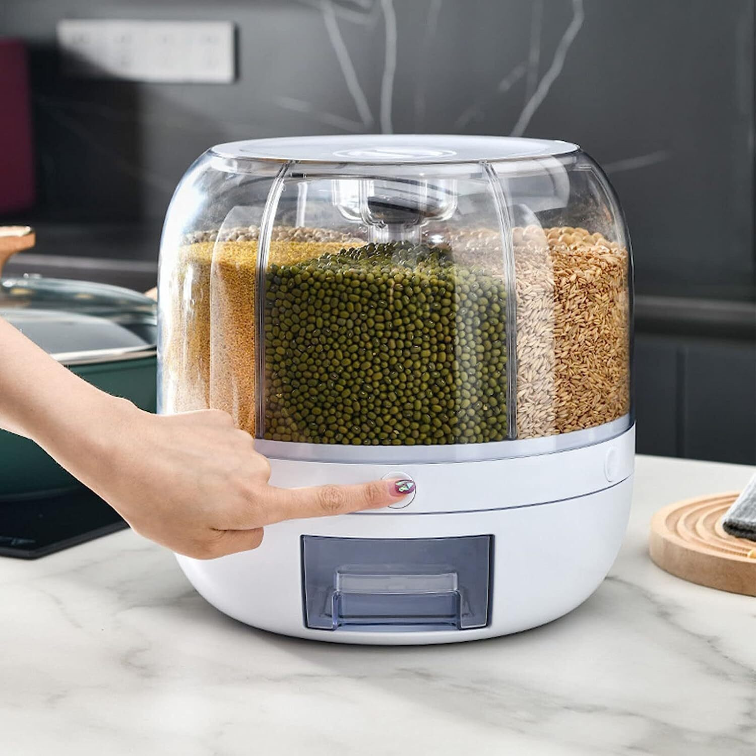 Image of Flipkart SmartBuy Plastic Grocery Container - 6 kg