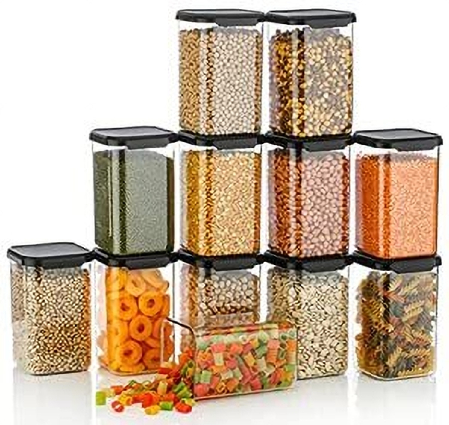 Image of DEW MAT Plastic Grocery Container - 1200 ml