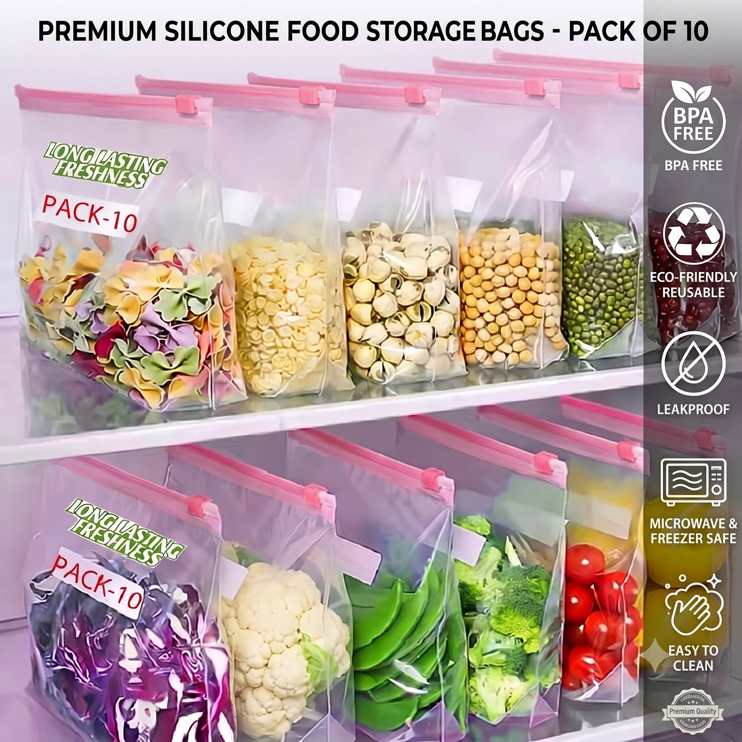 ZUCLLIN Plastic Fridge Container - 1500 ml — Accessories