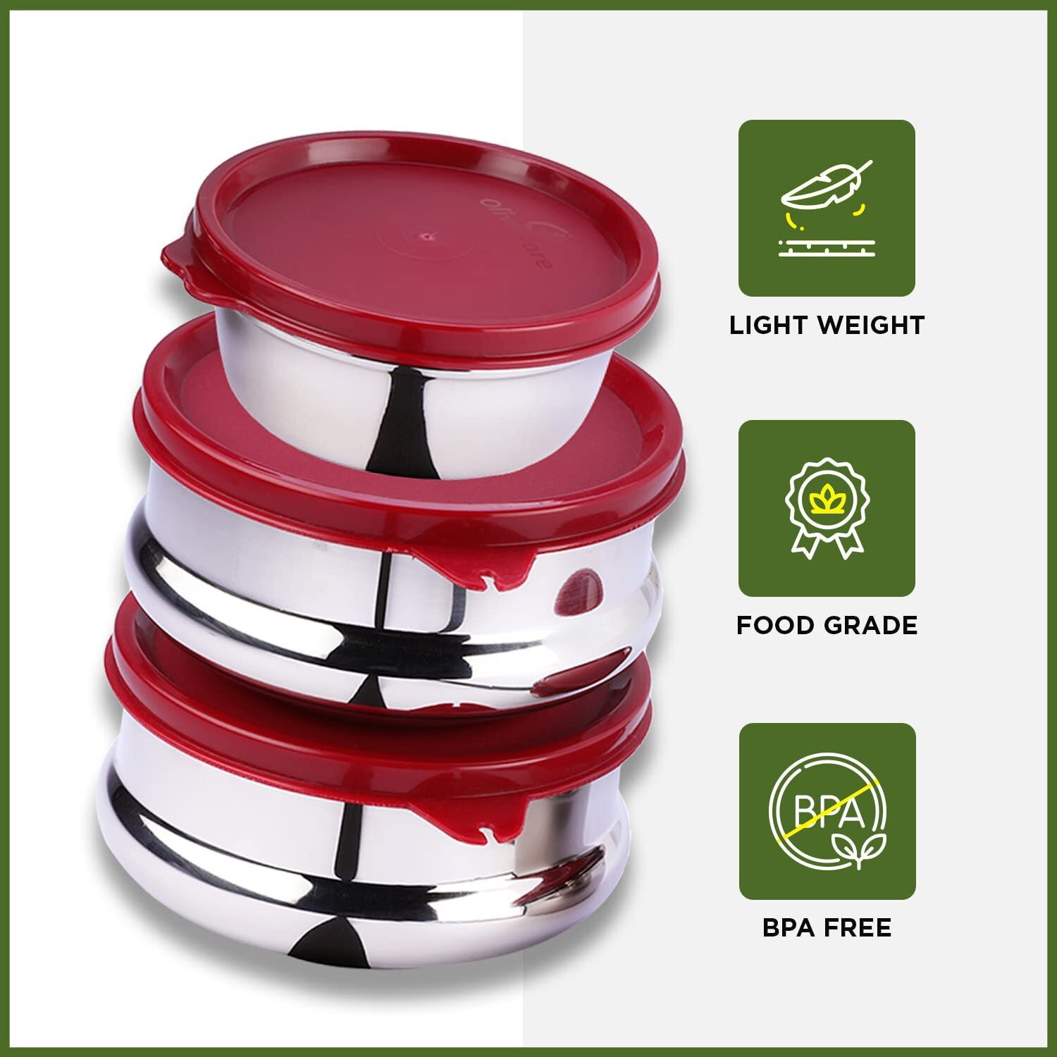 Image of Oliveware Steel Utility Container - 1150 ml