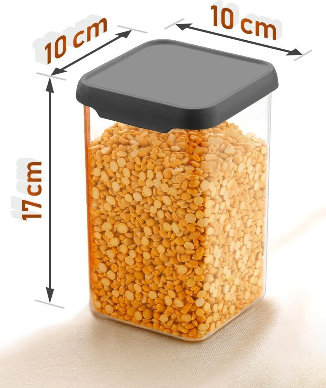 Image of Qtrix Plastic Grocery Container - 1100 ml