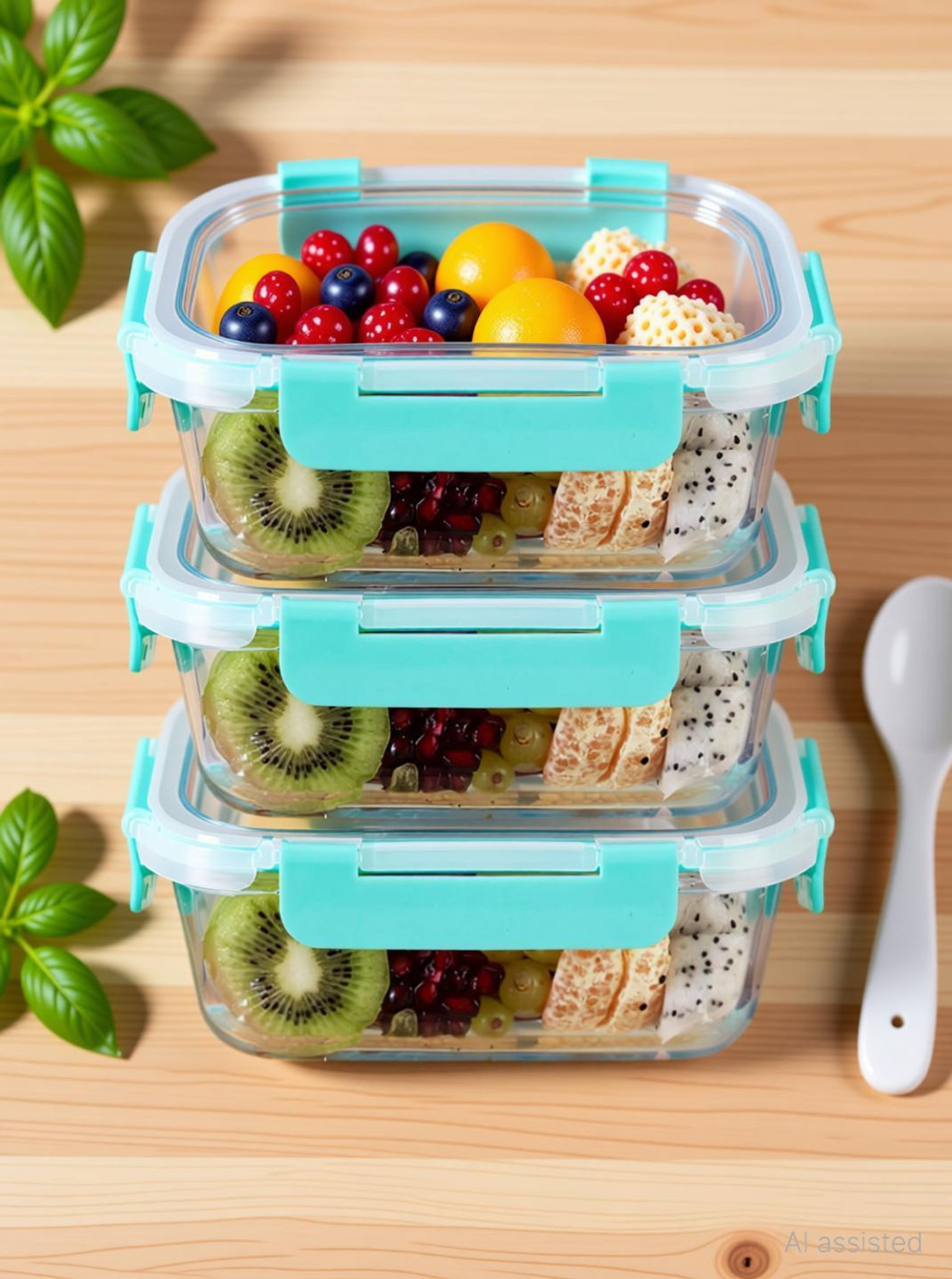 Image of Allo Glass Fridge Container - 640 ml