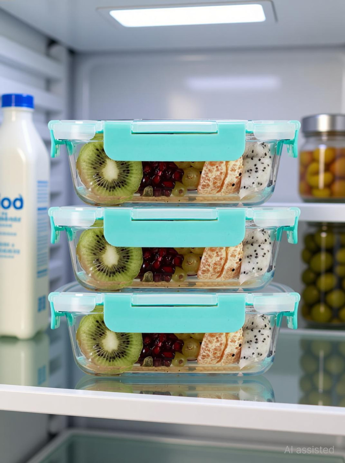 Image of Allo Glass Fridge Container - 640 ml