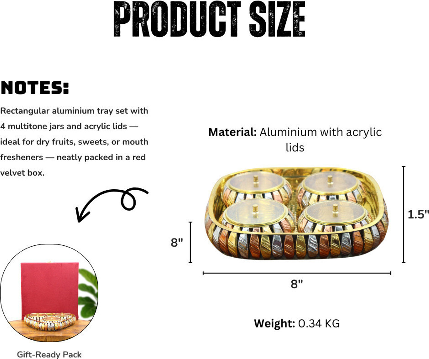 Image of Internatioinal Gift Gold Plated Utility Container - 100 g