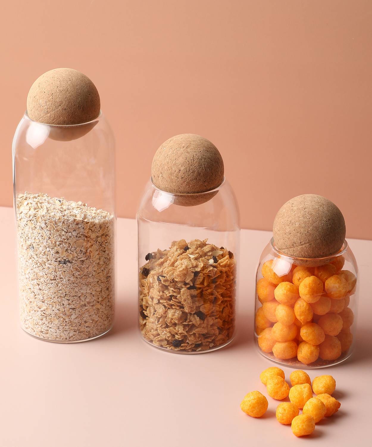 Bonhomie Glass Grocery Container - 500 ml