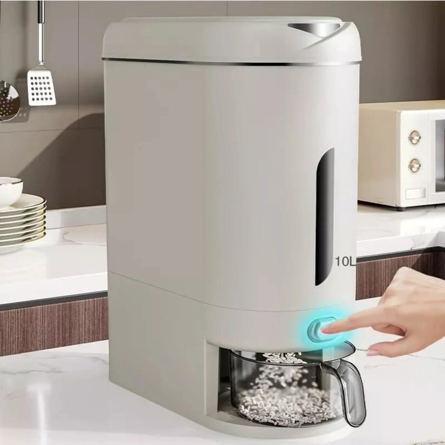 Image of KEJ Plastic Cereal Dispenser - 12 kg