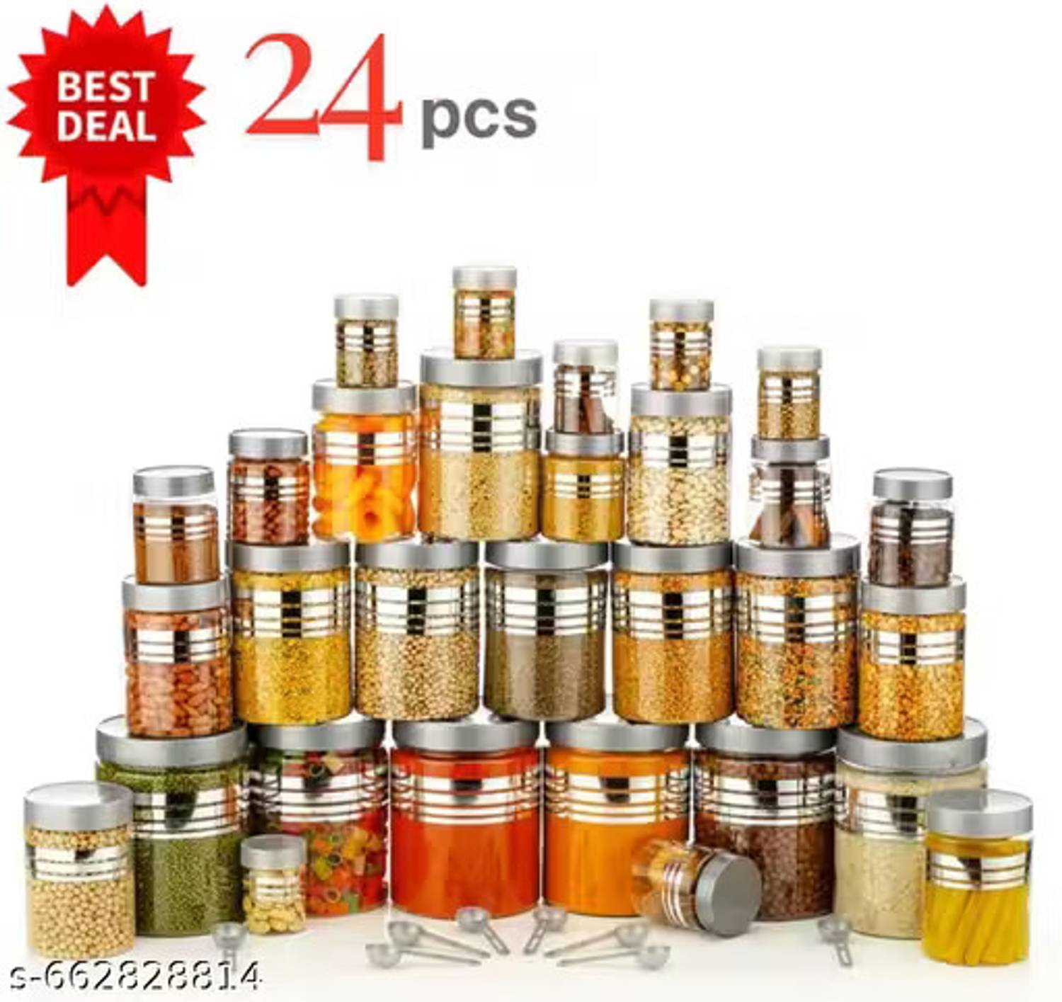 PrimeOk Plastic Utility Container - 250 ml, 350 ml, 650 ml, 1200 ml — Storage Containers & Jars