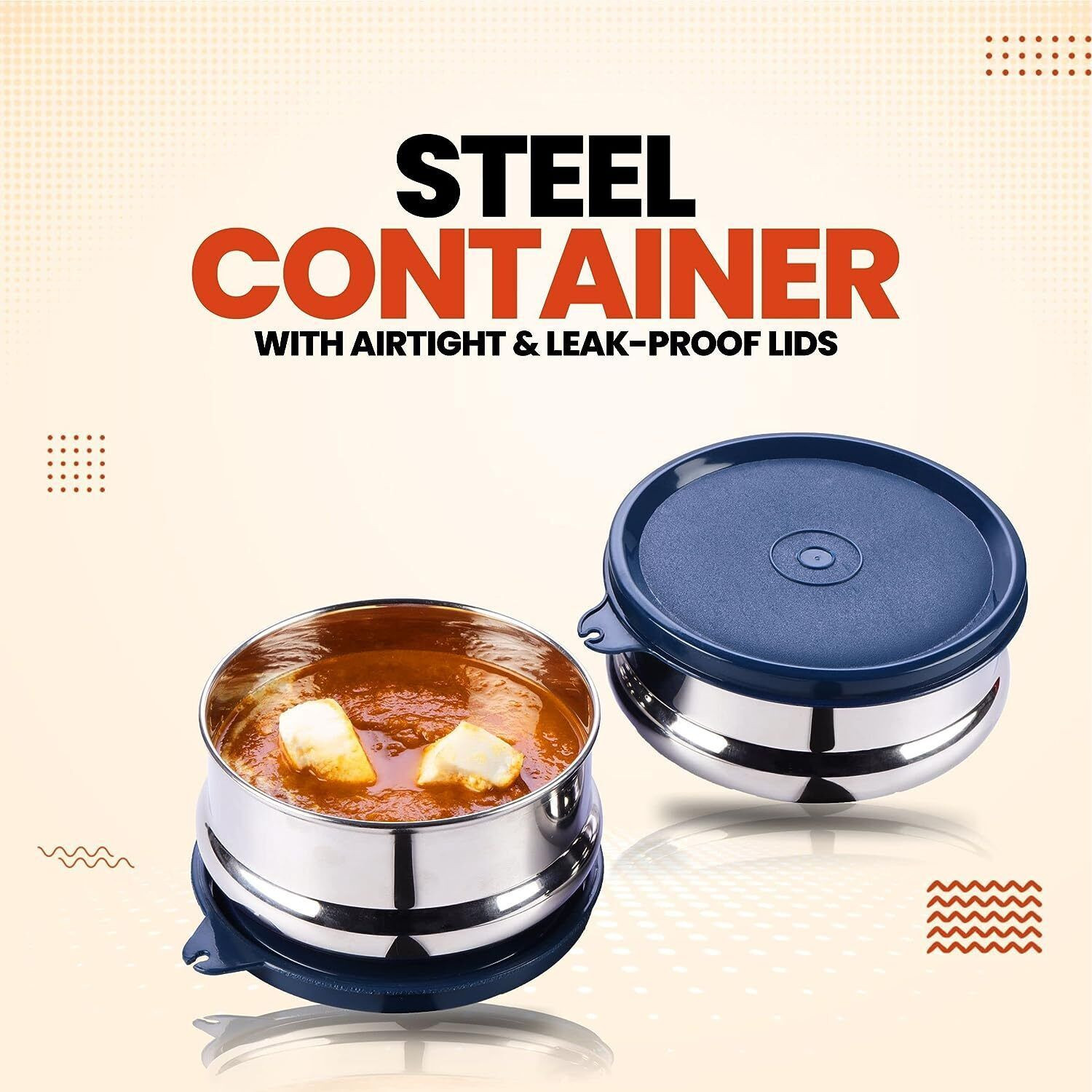 Image of Oliveware Steel Utility Container - 900 ml