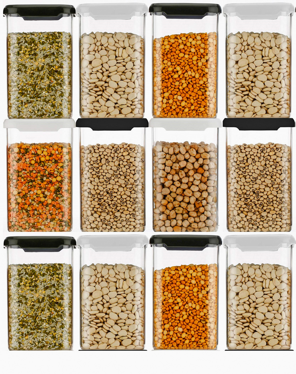 Image of Qtrix Plastic Grocery Container - 1100 ml