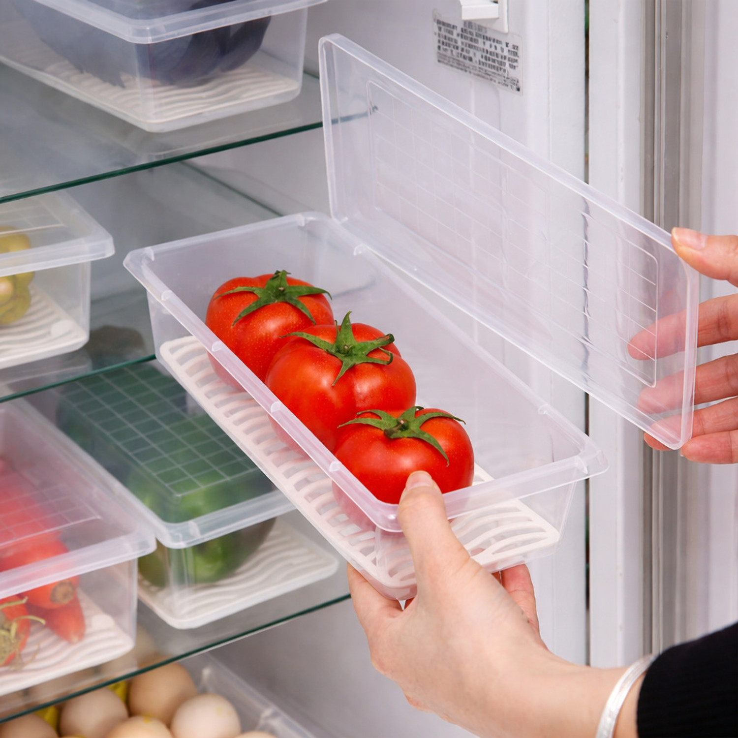 Image of Fiida Plastic Fridge Container - 1500 ml