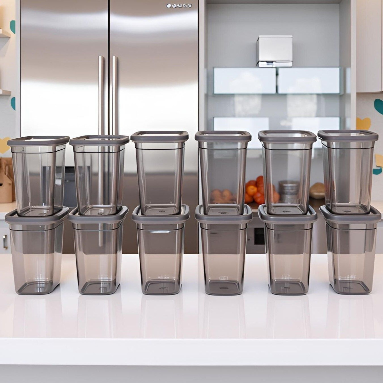 Image of Super Classic Plastic Grocery Container - 1100 ml