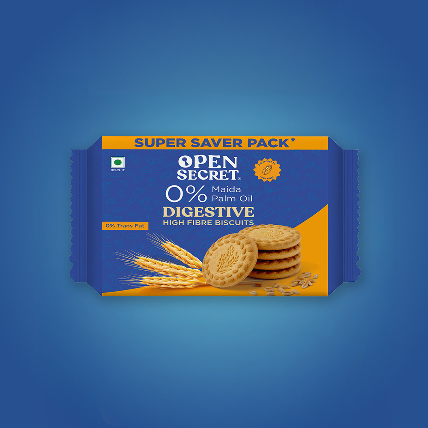 Image of OPEN SECRET Healthy Digestive Biscuit, High Fibre, Goodness of Atta Digestive Biscuit
