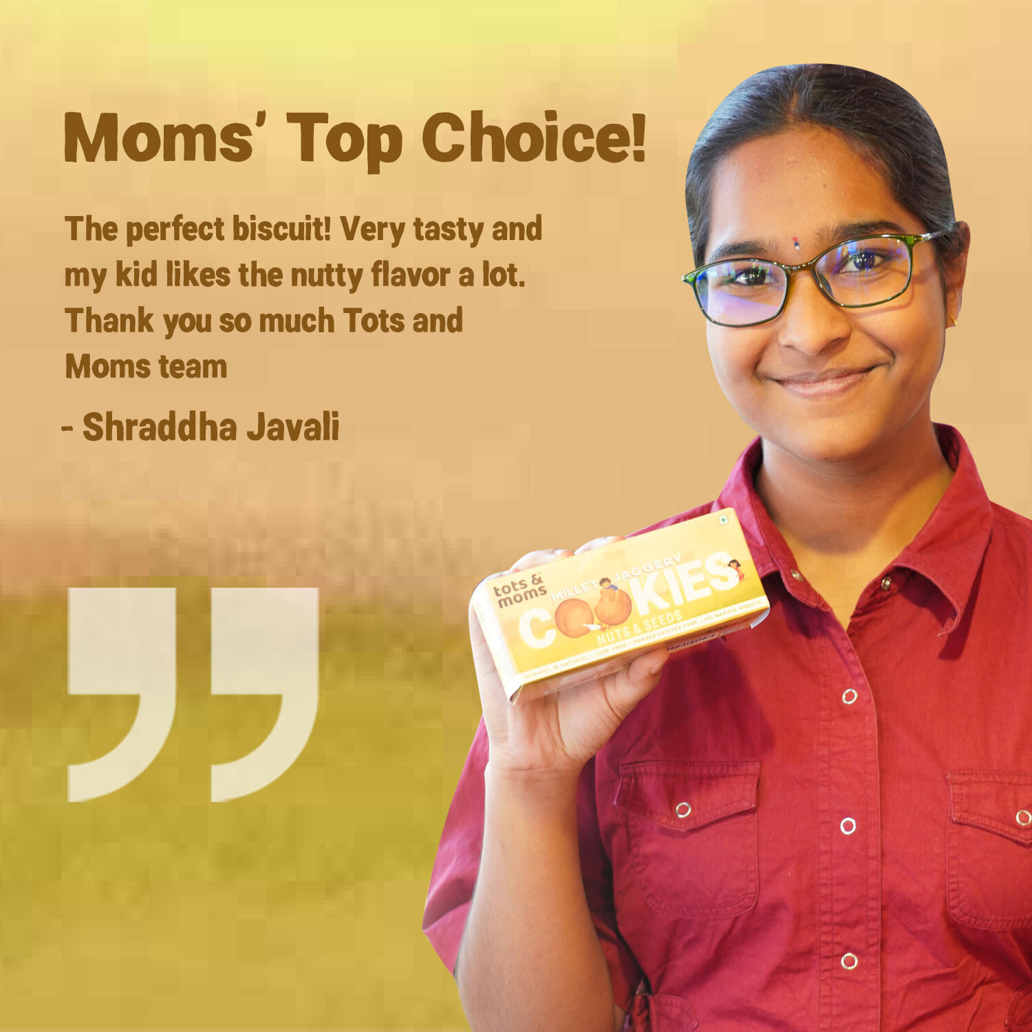 Image of TOTS AND MOMS Healthy & Nutritional Millet & Jaggery Cookies|Nuts & Seeds Multi Grain Biscuit