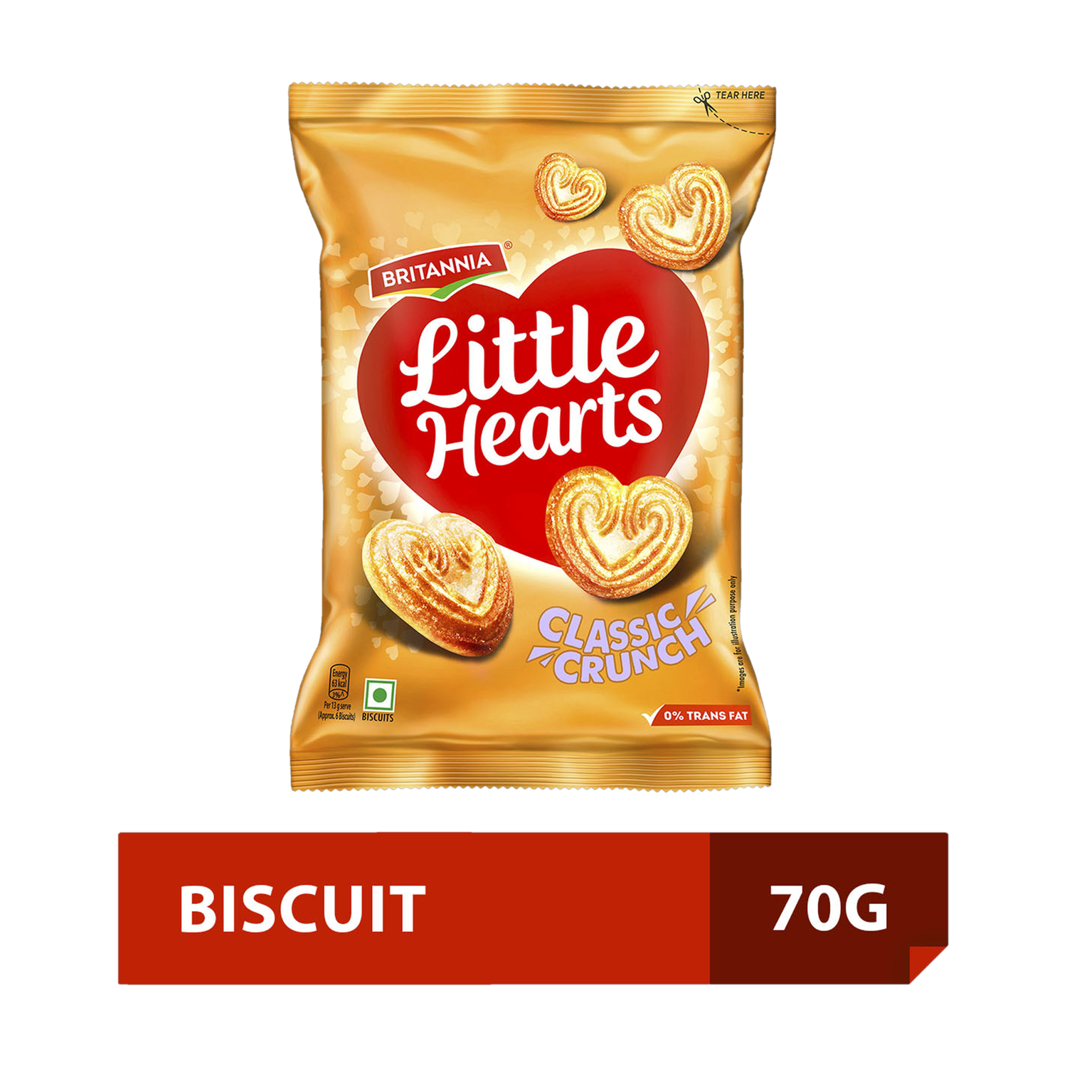 BRITANNIA Little Hearts Classic Crunch Sweet & Salty Biscuit