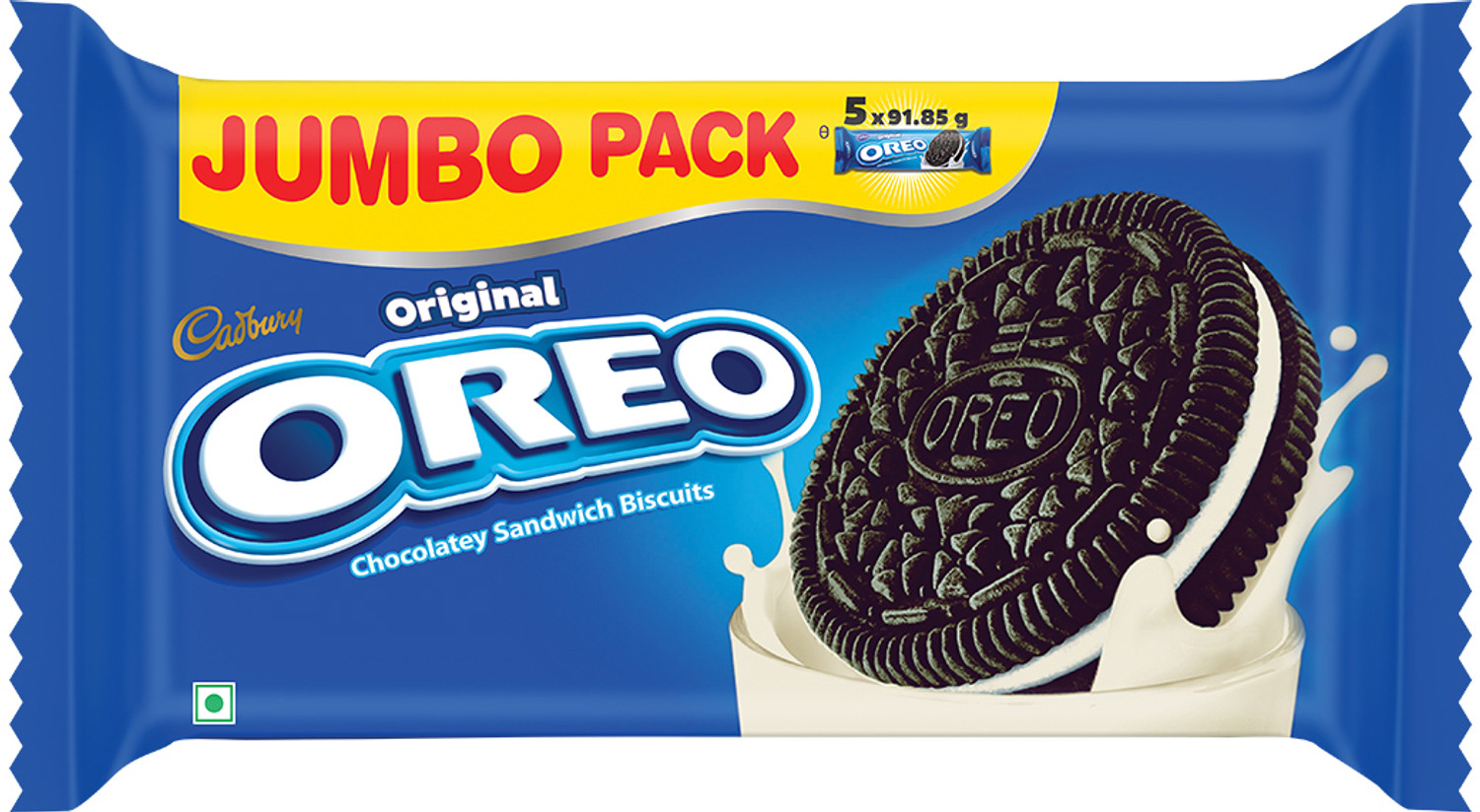 Image of Cadbury Oreo Vanilla Flavour Cream Sandwich Biscuit