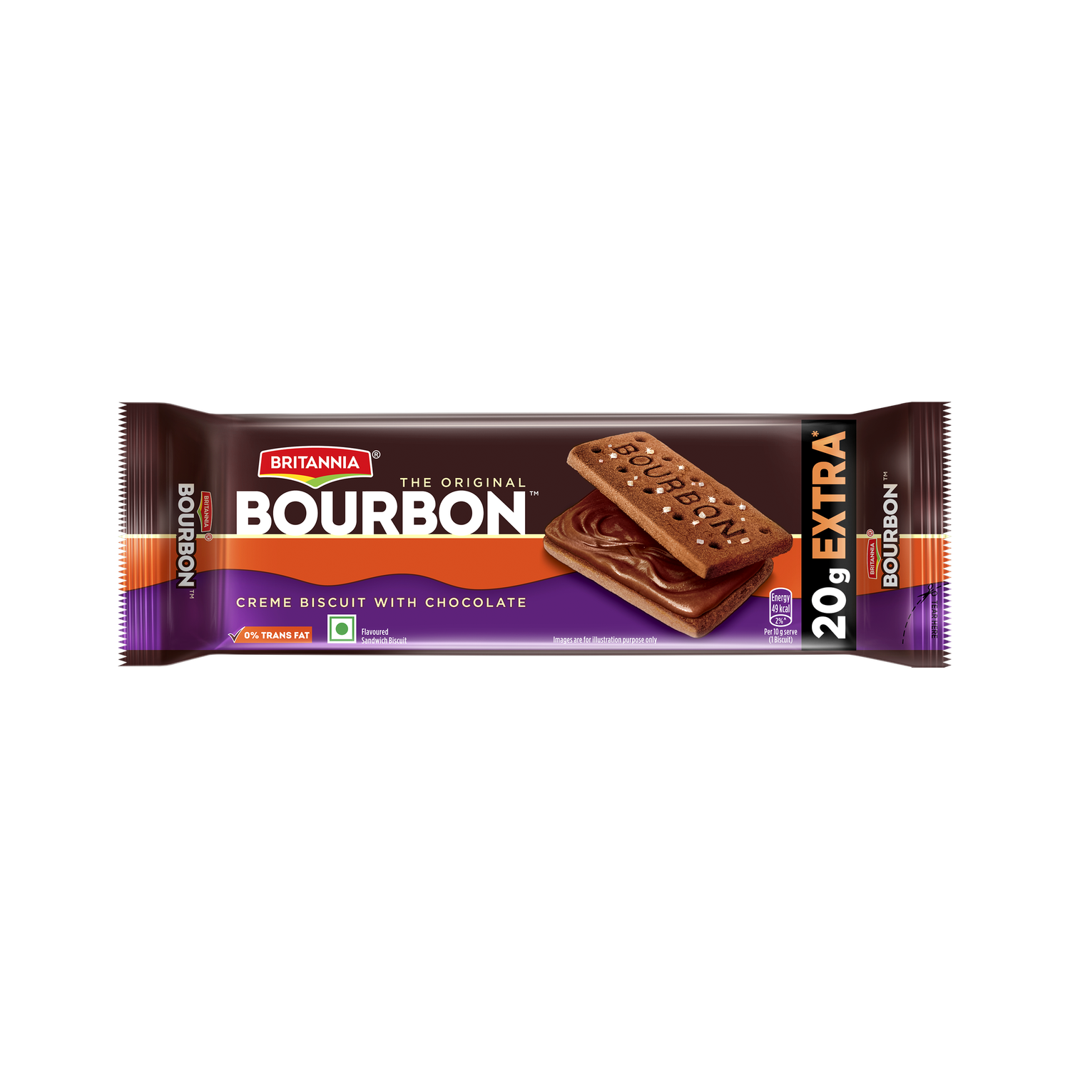 Image of BRITANNIA Bourbon Biscuits Cream Sandwich Biscuit