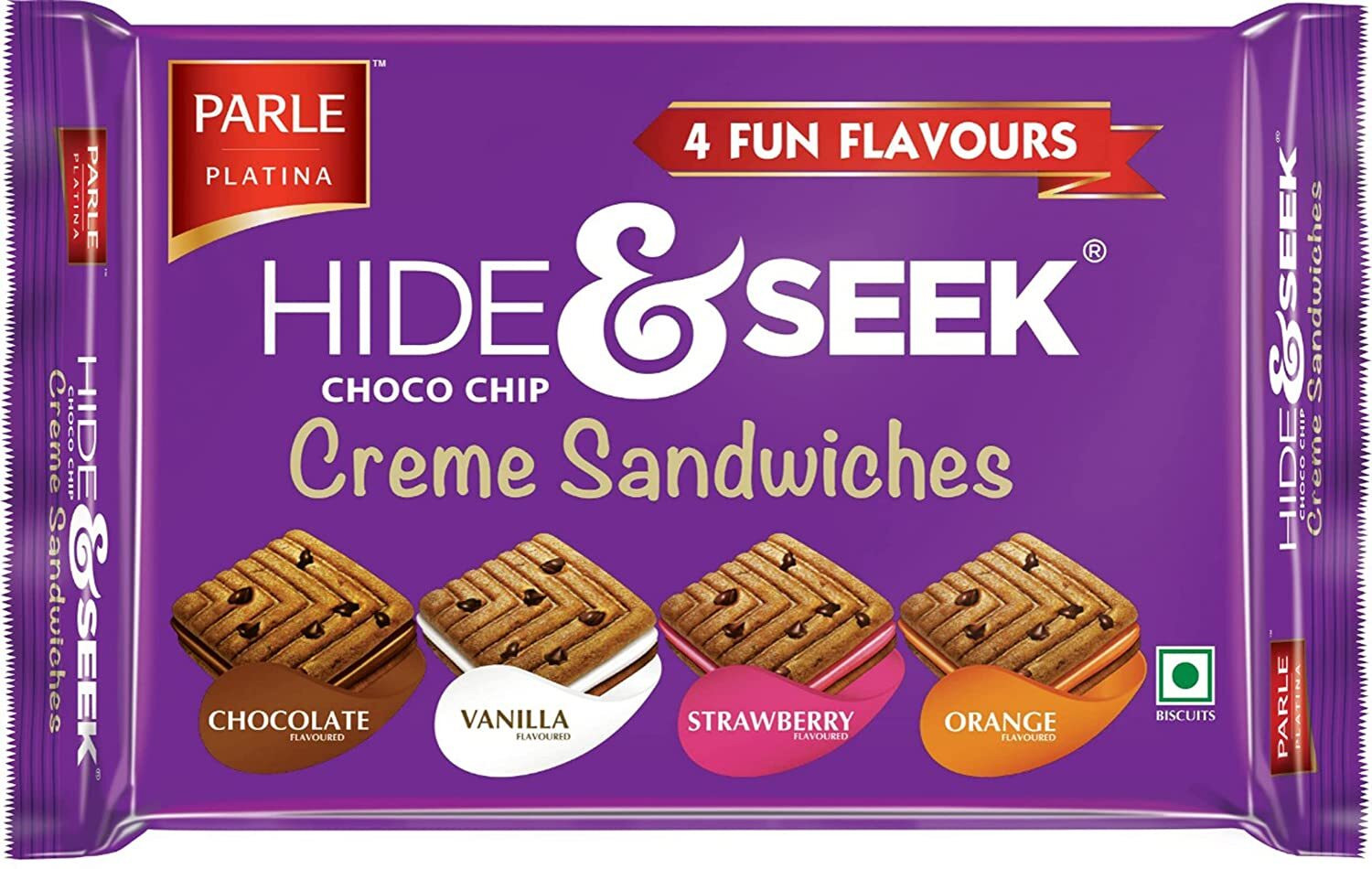 Image of PARLE Hide and Seek Sandwich Cream Cracker Biscuit