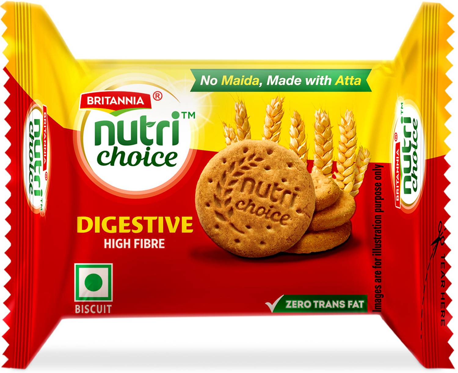 BRITANNIA NutriChoice Digestive High Fibre Biscuits Digestive Biscuit