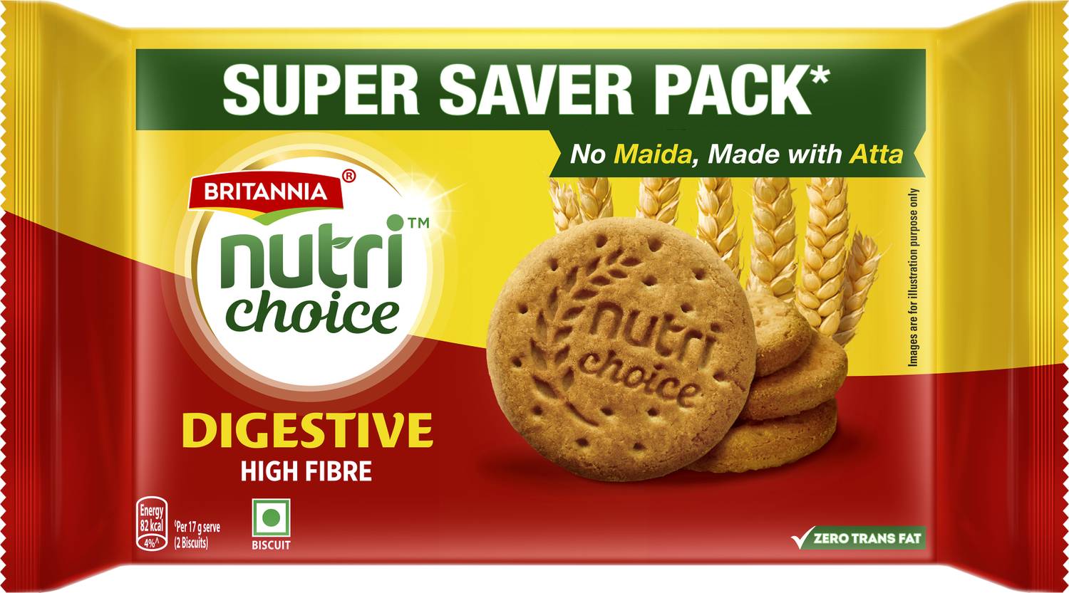 BRITANNIA Nutrichoice Digestive High Fiber Biscuit