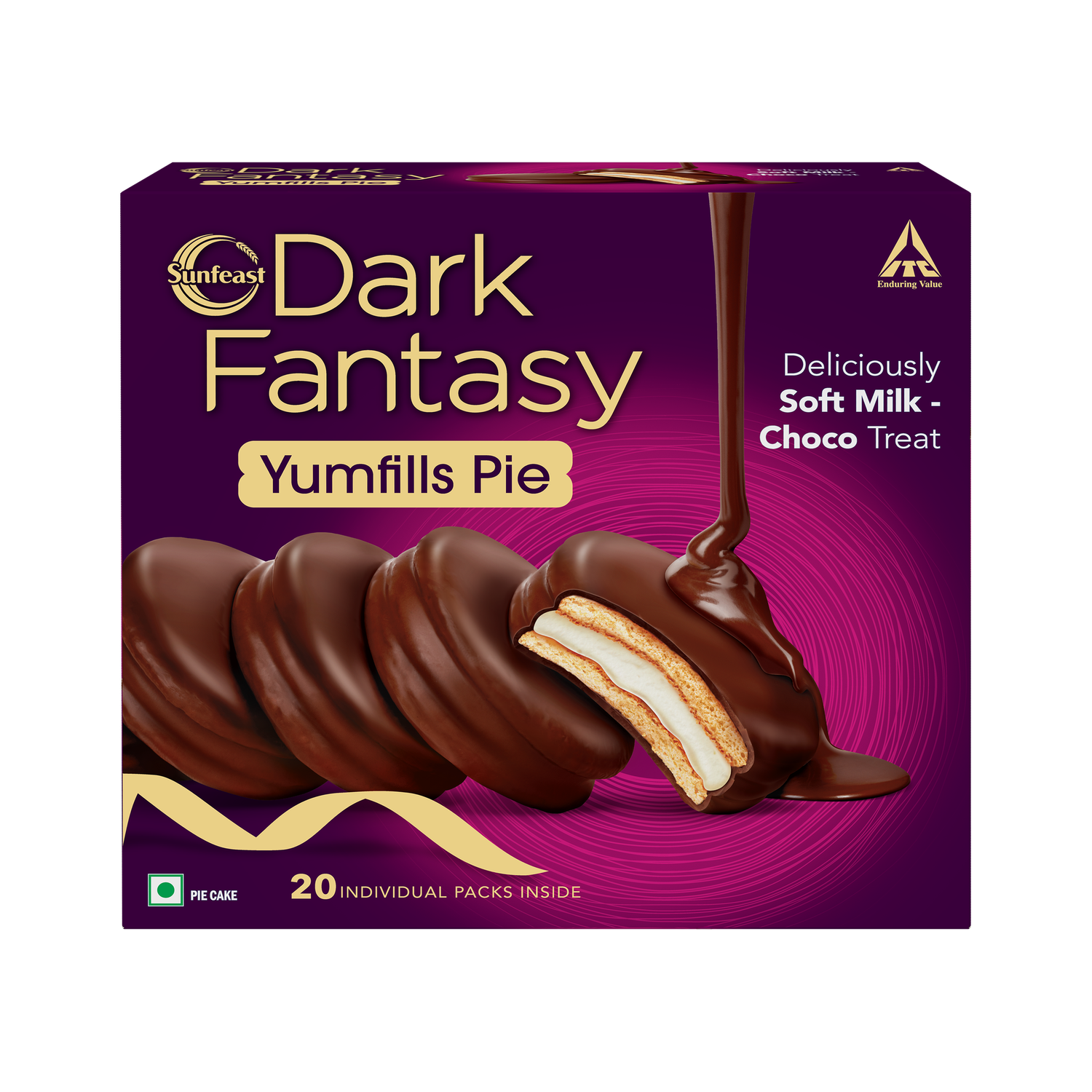 Image of Sunfeast Dark Fantasy Yumfills Pie Cookies
