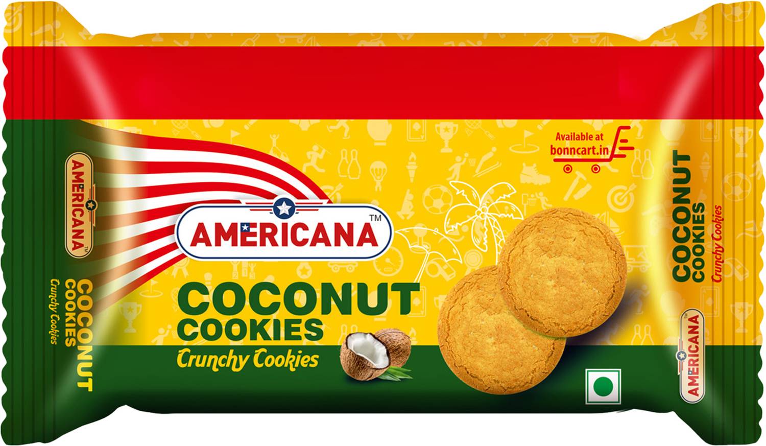 Americana Premium Crispy and Crunchy Coconut Cookies