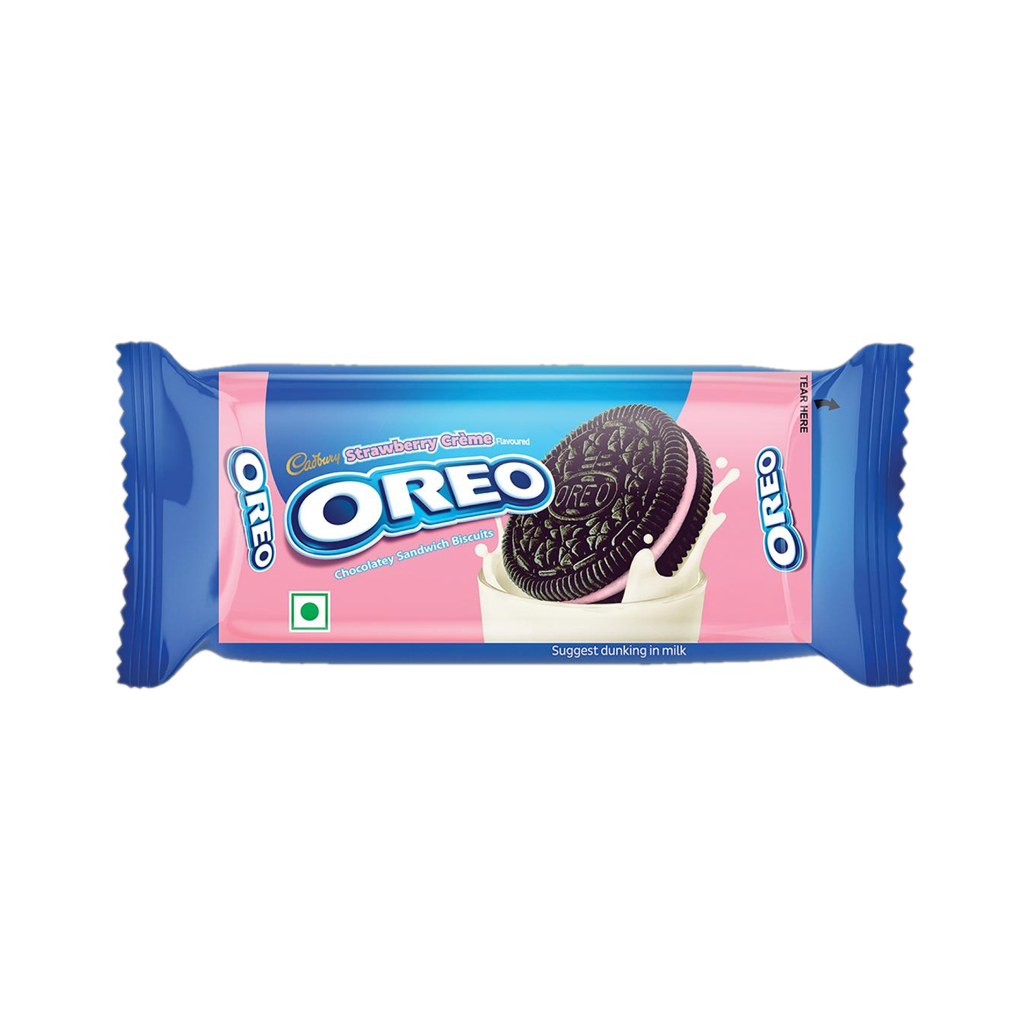 Cadbury Oreo Strawberry Flavour Cream Sandwich Biscuit