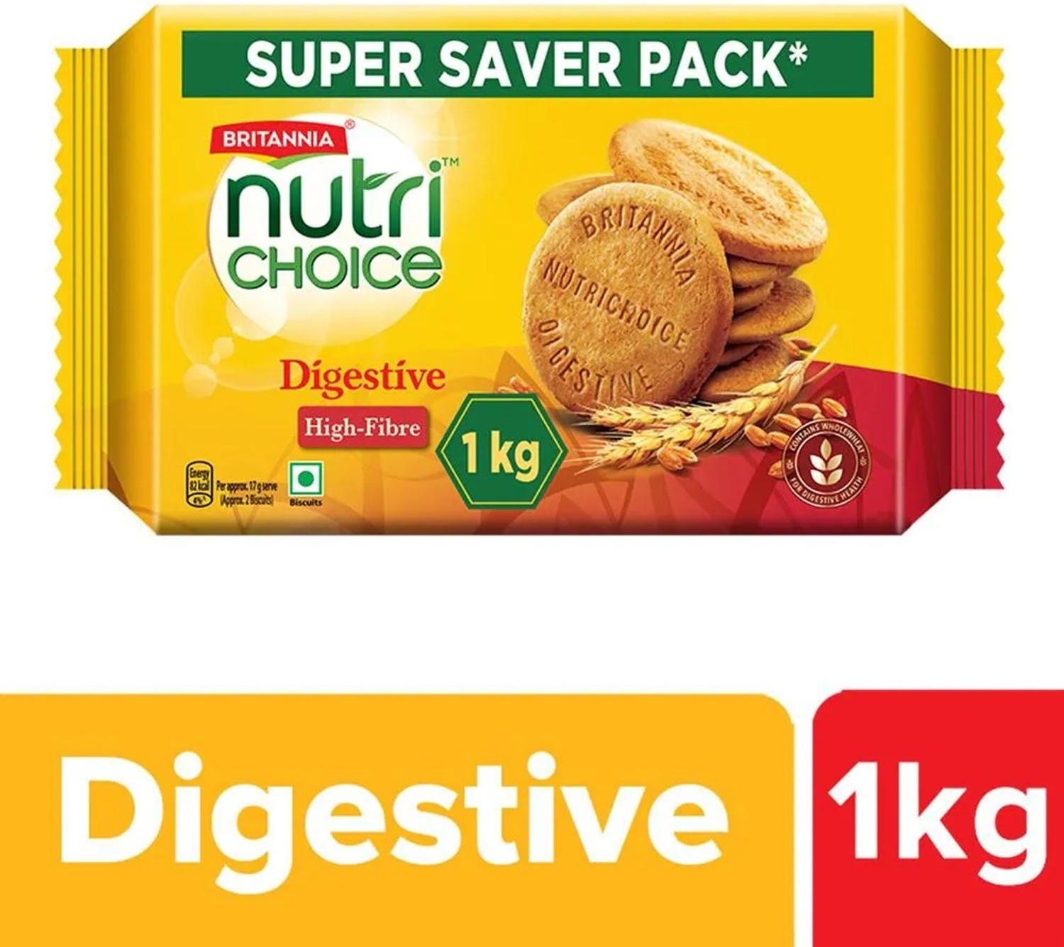 Image of BRITANNIA NutriChoice Hi-Fibre Digestive Cookies