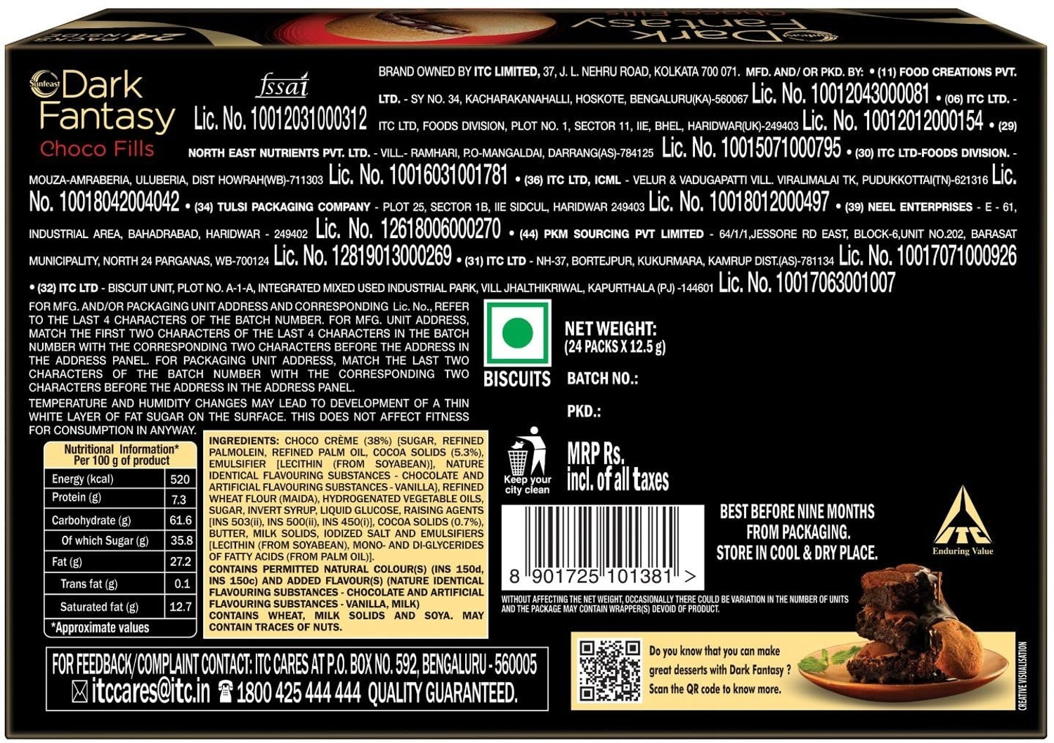 Image of Sunfeast Dark fantasy choco fills cookies Cookies