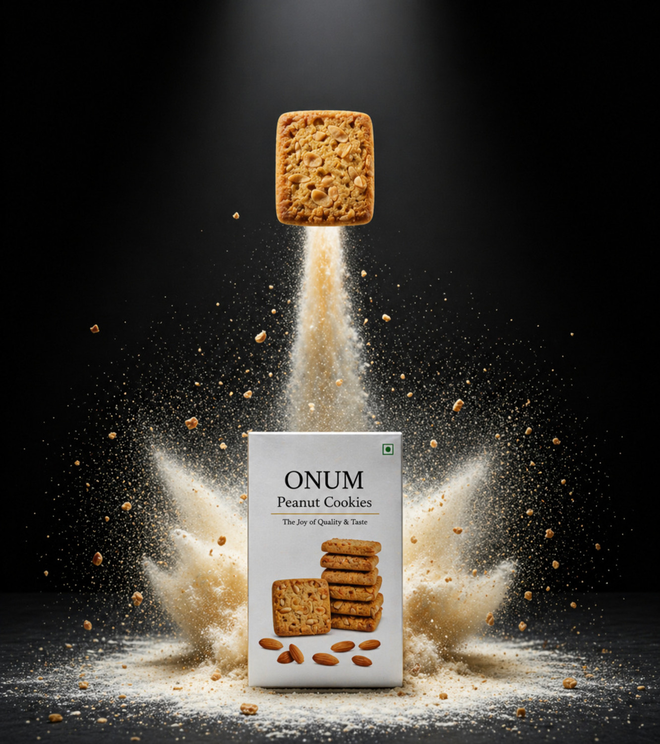 Image of onum Peanut Butter Cookies - Crunchy Bakery Style | Rich & Nutty Taste | No Trans Fat Bakery Biscuit