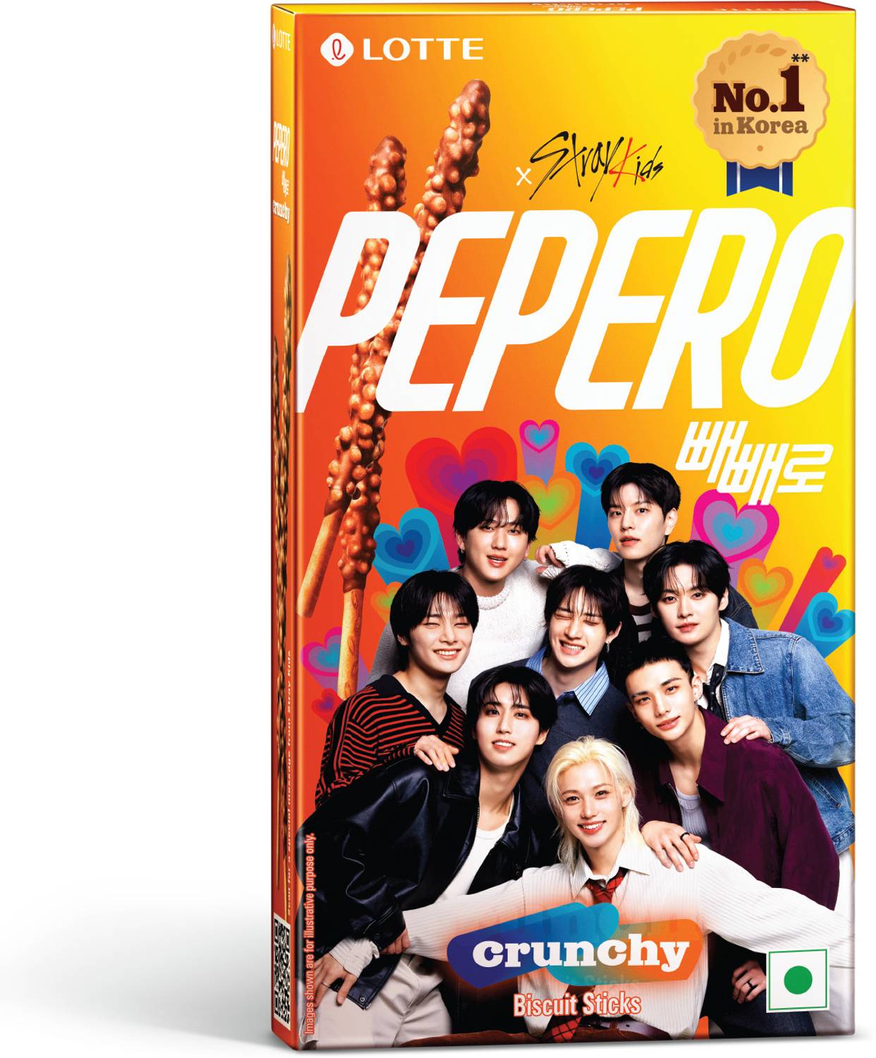 Buy 20Pcs Lotte Pepero Choco Filled – Crunchy Biscuit Sticks With Chocolate Center 45g