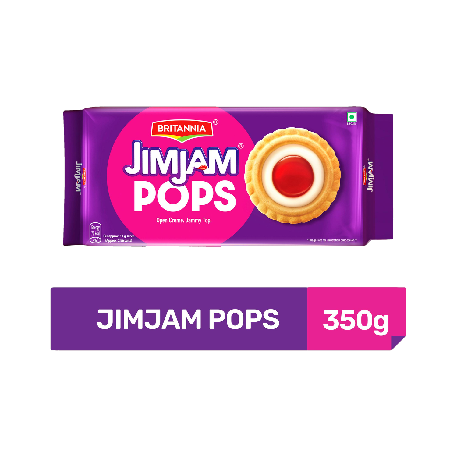 BRITANNIA Jim Pops Jam Biscuit