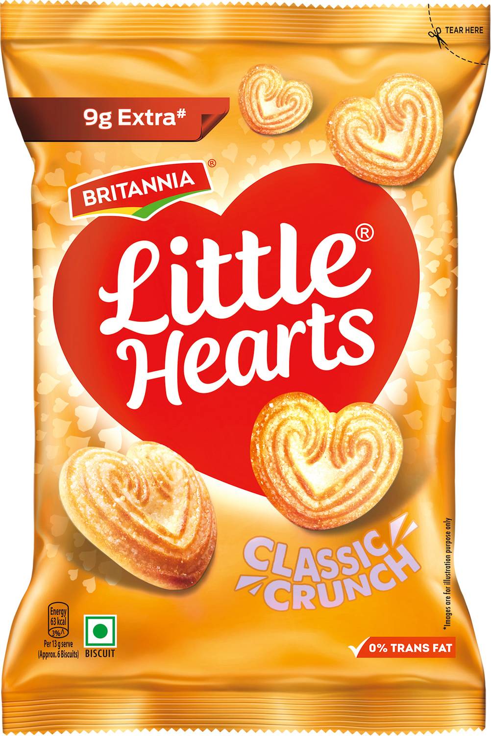 BRITANNIA Little Hearts Classic Crunch Sweet & Salty Biscuit