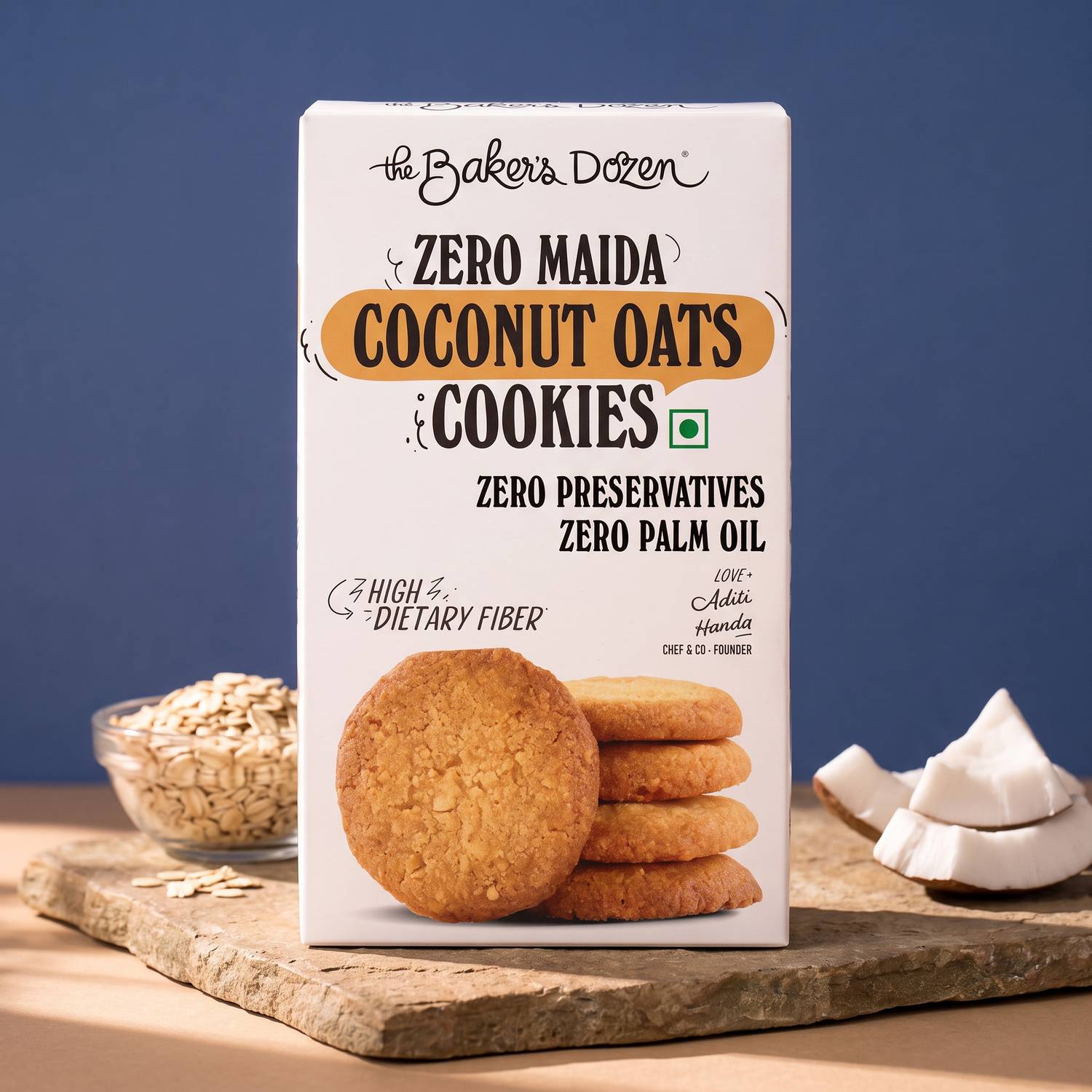 The Baker's Dozen Coconut Oats Cookies | 22% Coconut & Oats Cookies