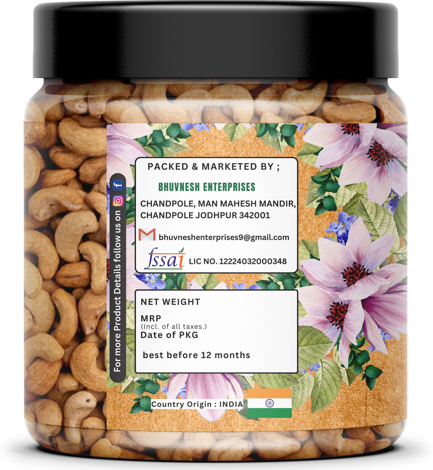 Image of bhumn Cashew /Kaju Salted Biscuit