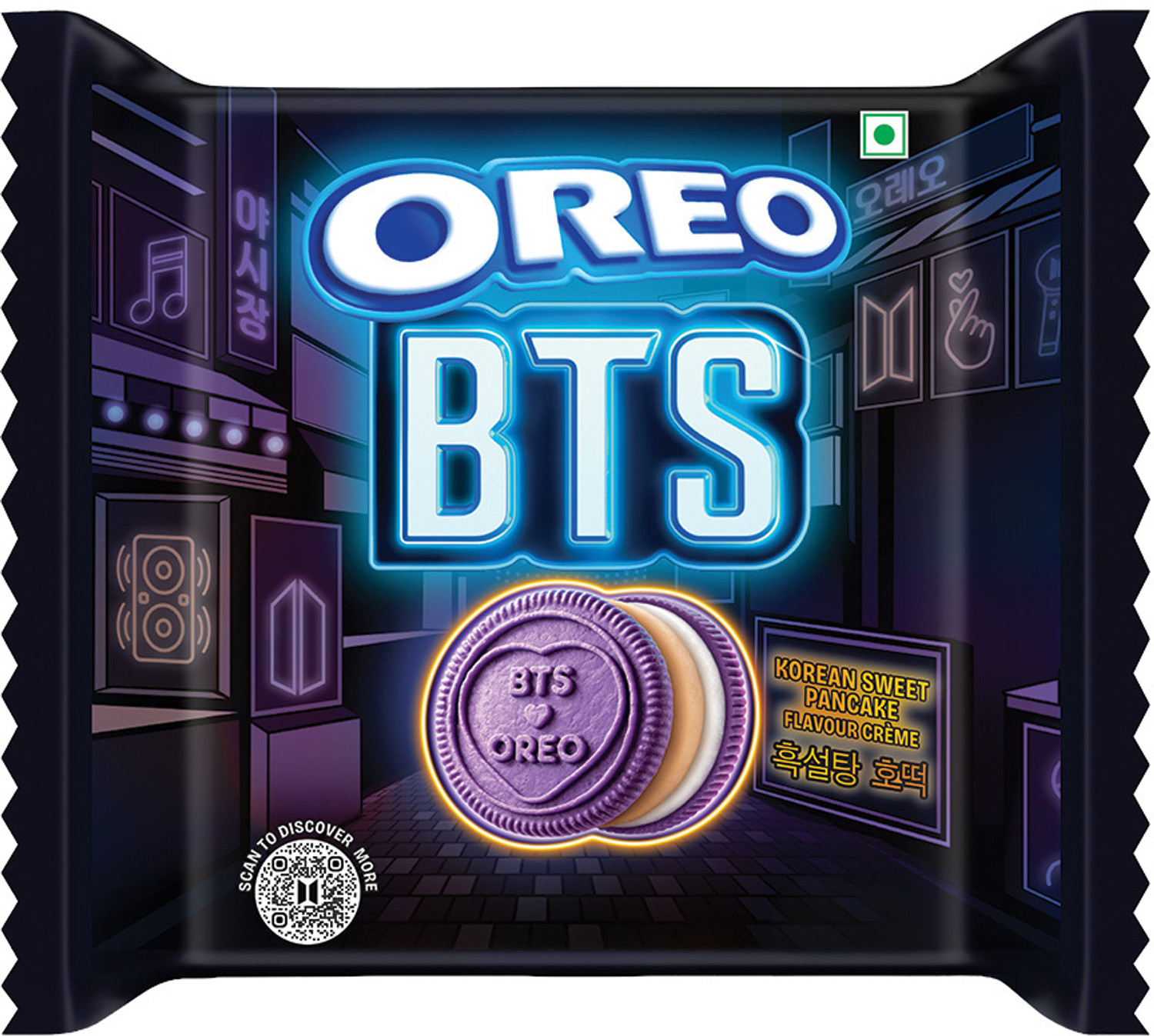 Image of OREO BTS Korean Sweet Pancake Flavour Creme Biscuit Cookies