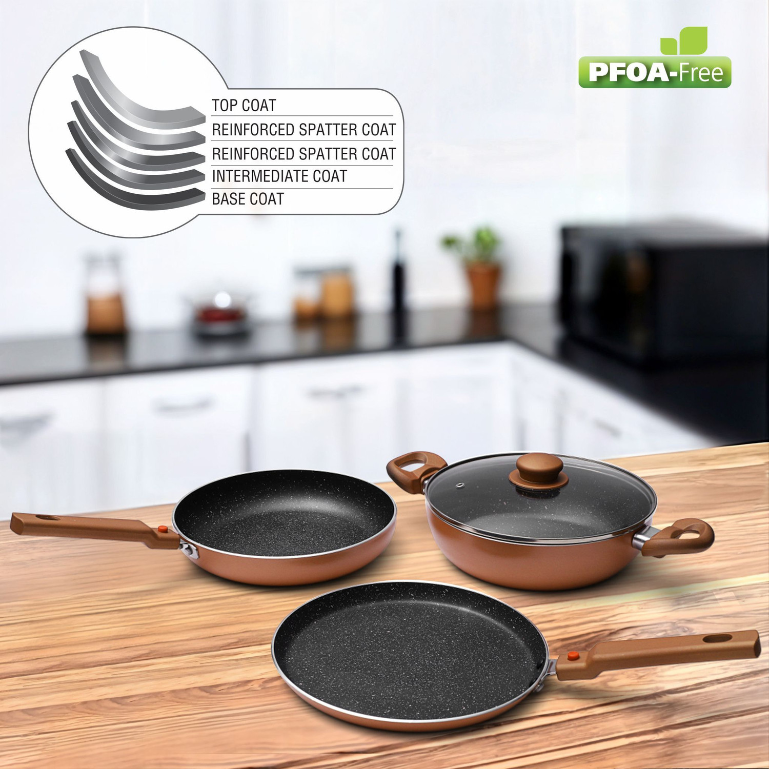 Image of Prestige Festival Pack - Build Your Kitchen Induction Bottom Non-Stick Coated Cookware Set