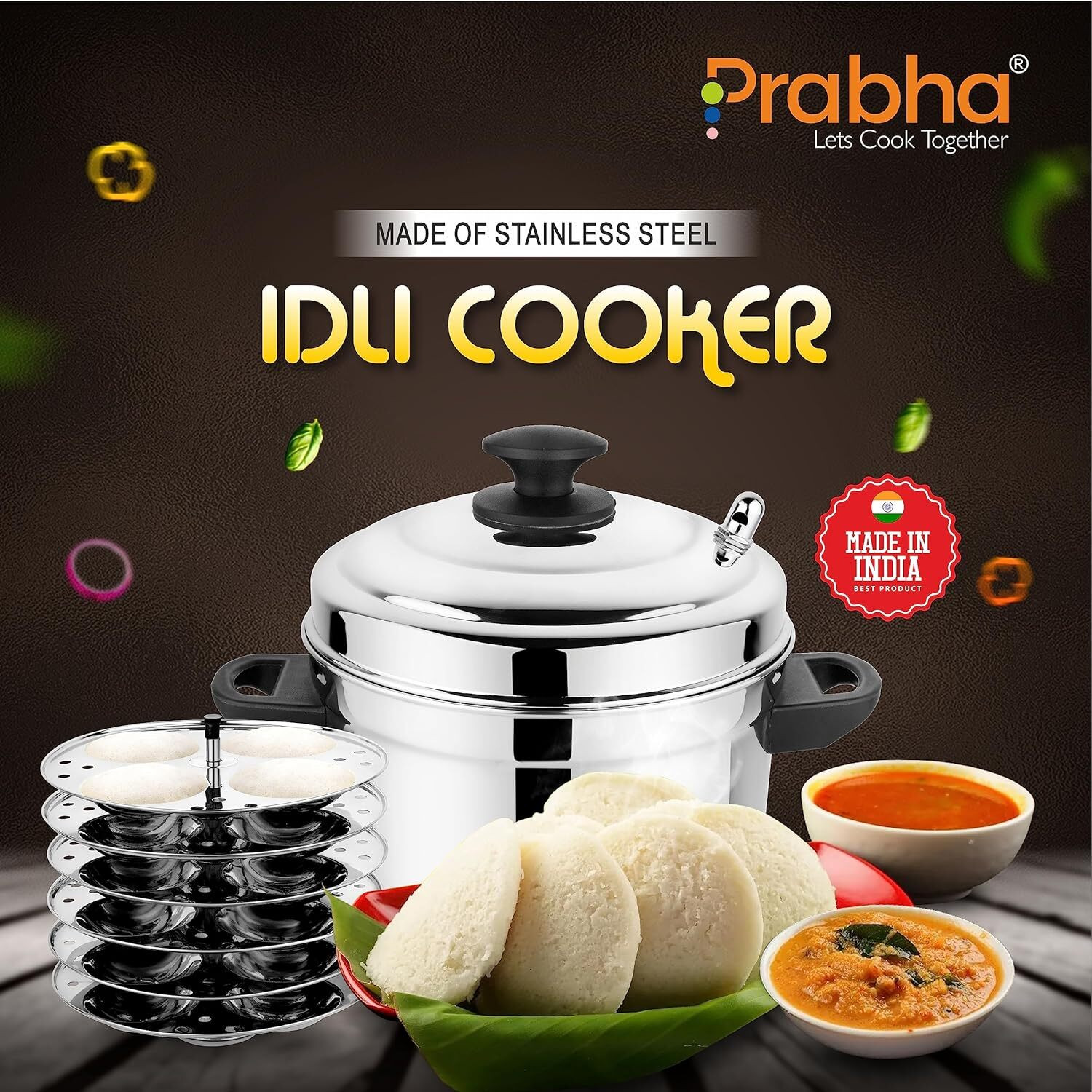 Image of PRABHA Induction Bottom Non-Stick Coated Cookware Set