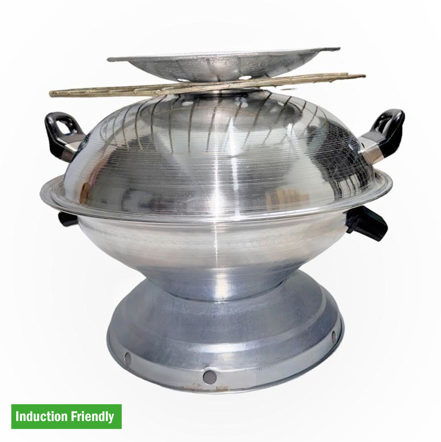 Image of Rudra Enterprises Tandoor Bati Maker Baking Oven, Induction Bottom Non-Stick Coated Cookware Set