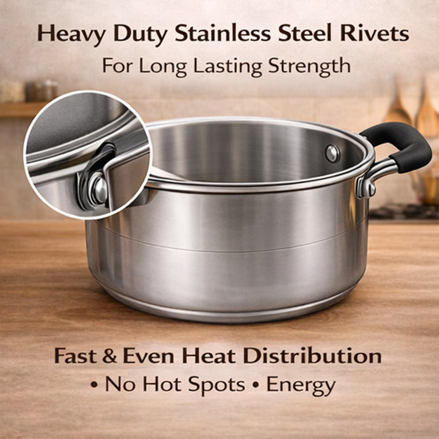 Image of GALAXY COOKWARE CASSEROLE 180mm Induction Bottom Cookware Set