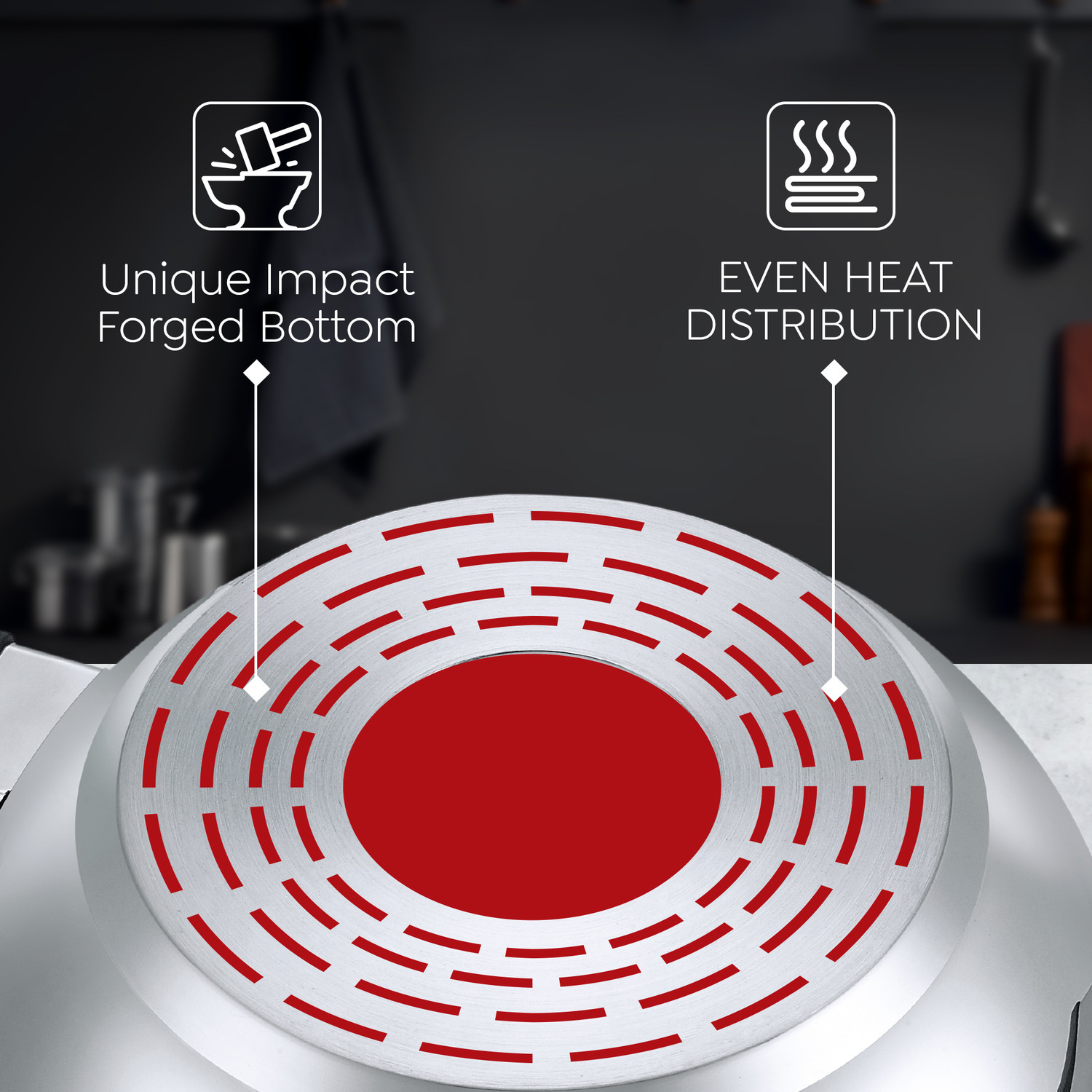 Image of Prestige Platina Popular Induction Bottom Cookware Set