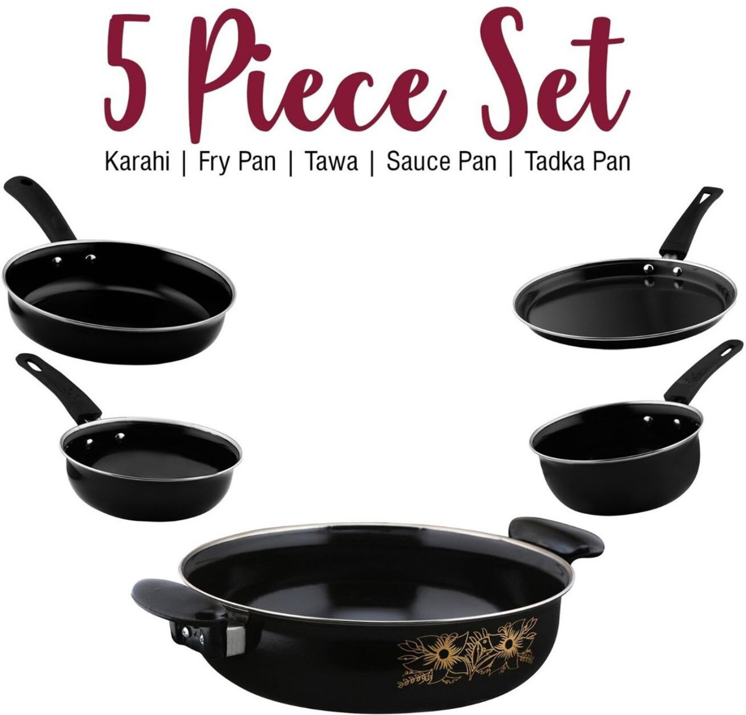 Image of Jainpet Fry Pan 22 cm diameter 5 L capacity