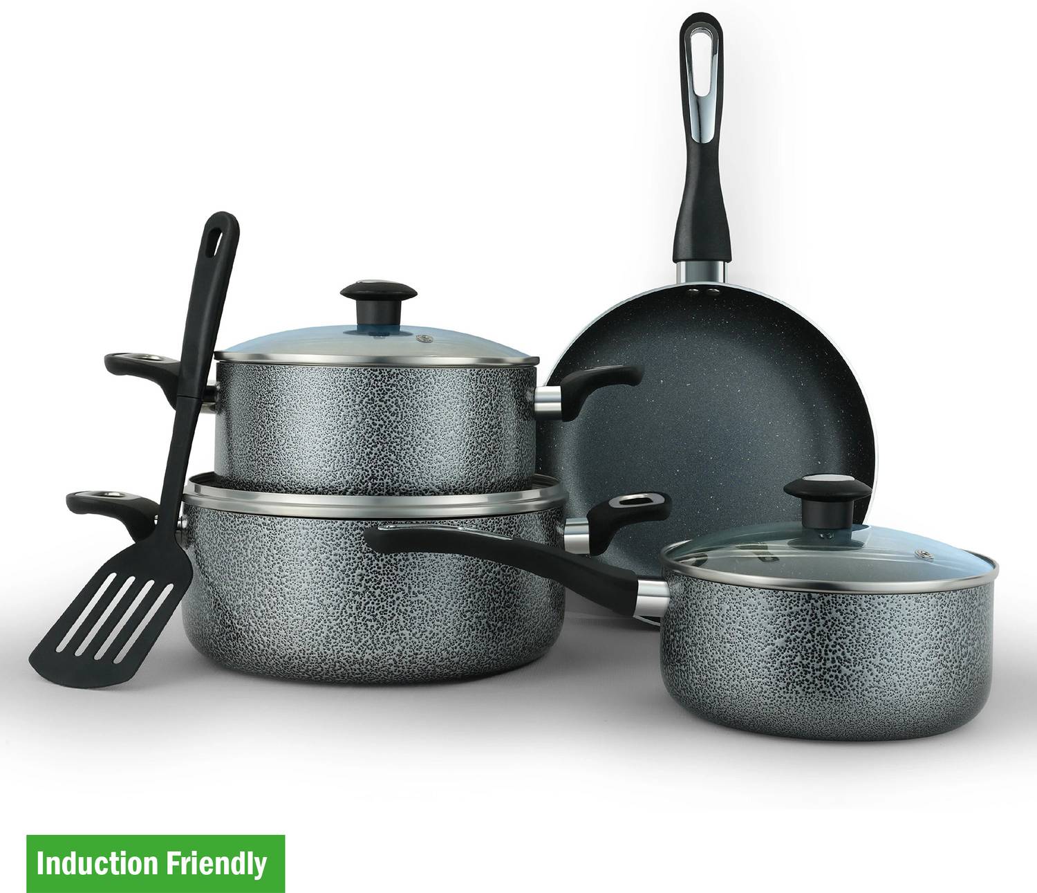 Impex NCB7108 Induction Bottom Non-Stick Cookware Set at ₹2,472 (48% Off) – Flipkart