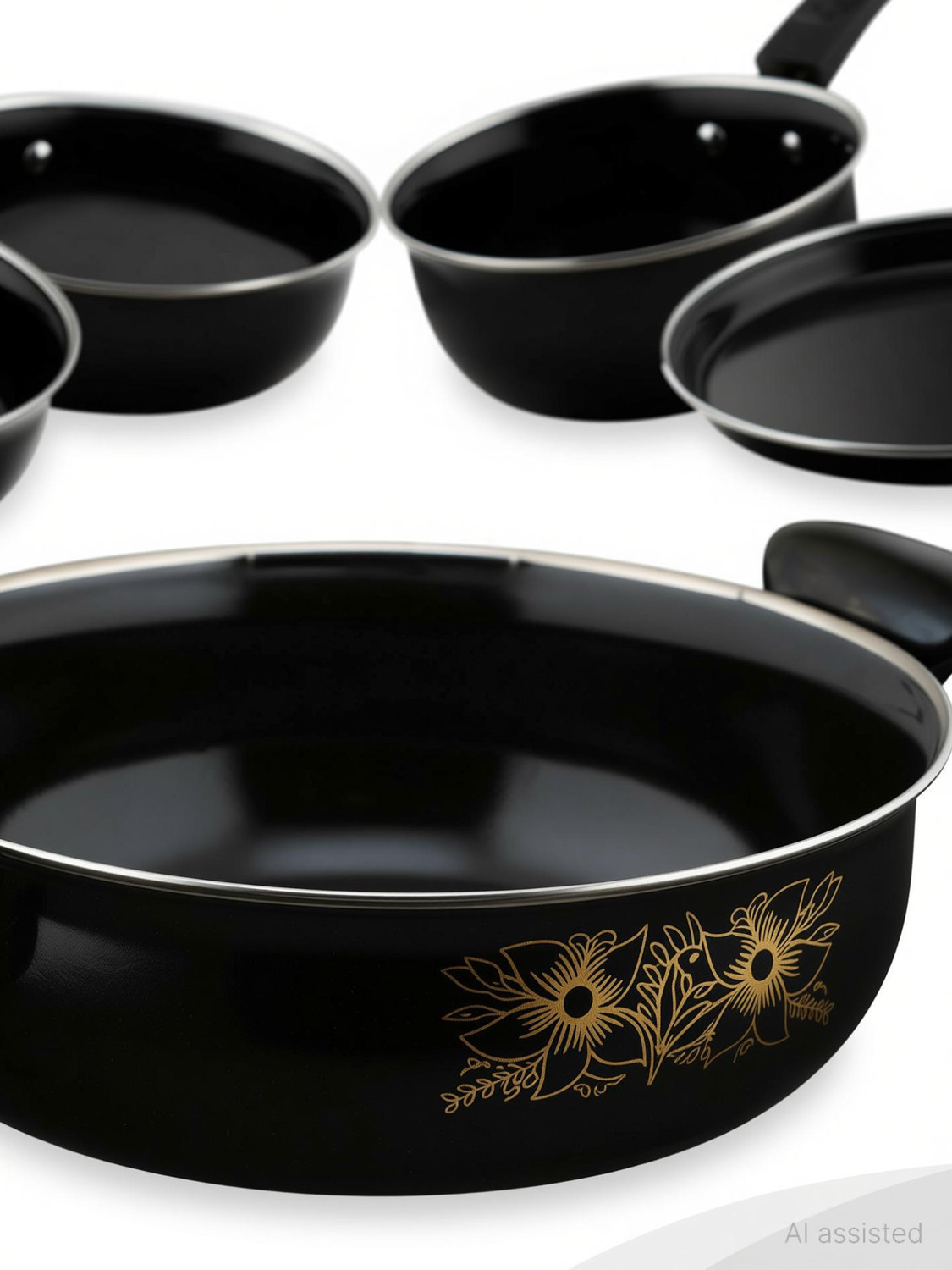 Image of cookpro Best Kitchen Cookware Gift Induction Bottom Non-Stick Coated Cookware Set
