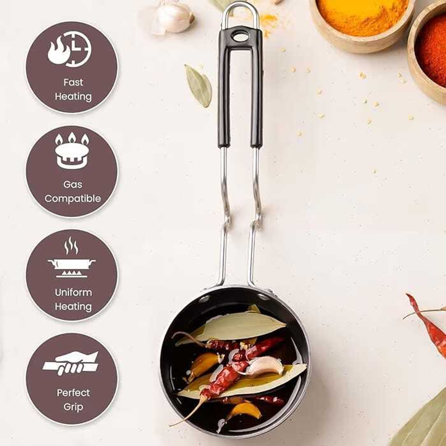 Image of ABC Tadka Pan Tadka Pan 24 cm diameter 0.2 L capacity