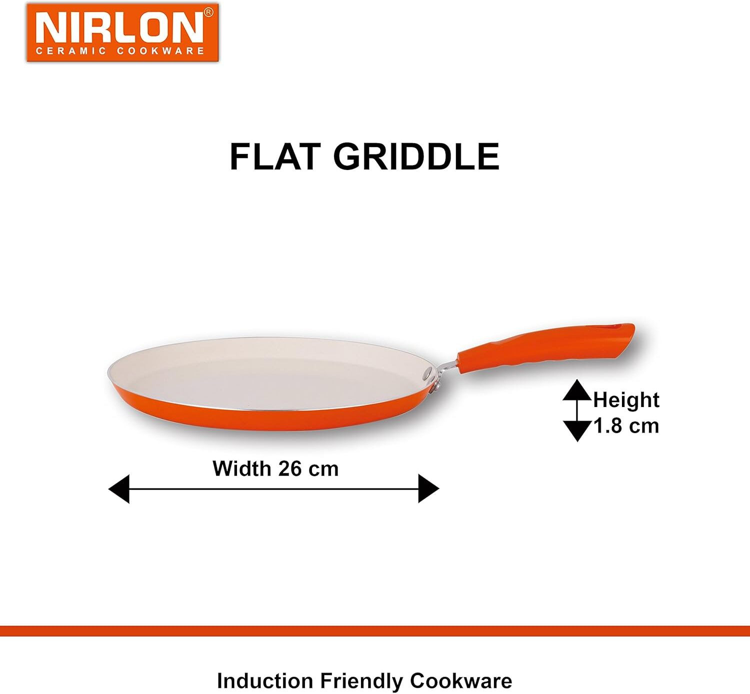 Image of NIRLON Aluminium Casserole and Tawa with Stylish Handle Induction Bottom Non-Stick Coated Cookware Set